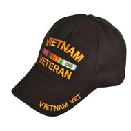 Vietnam Vet Hat - Black